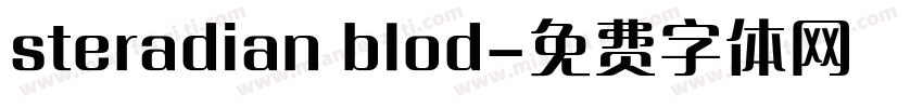 steradian blod字体转换